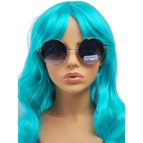 FGX by Foster Grant Gold & Green Full Round Metal Frame Sunglasses 52077FGX314 - Picture 1 of 11